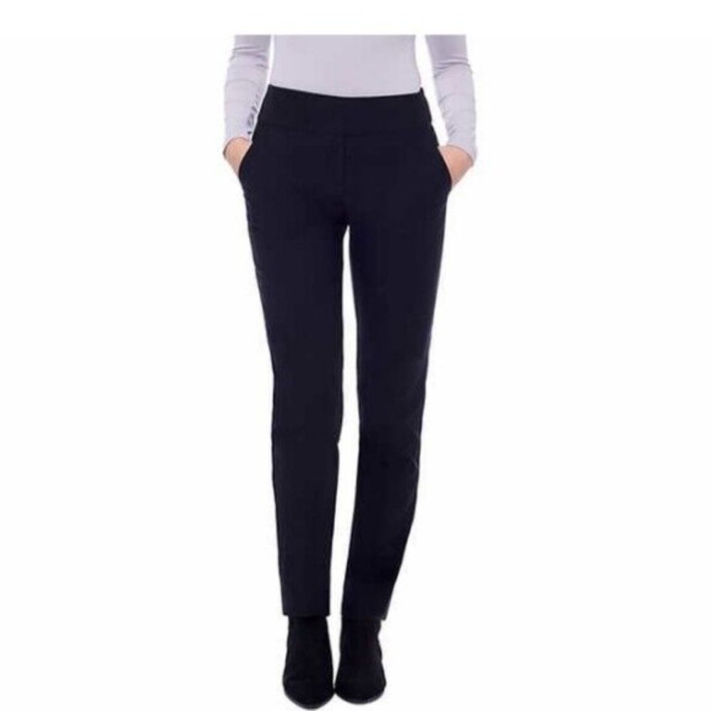 NWT S.c. & Co. Women Tummy Control Pull On Stretch Pant Black Size 2XL $80 9C021